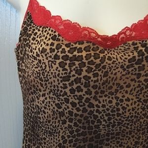 Maidenform brand  SHEER animal print cami size XL